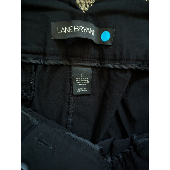 Lane Bryant Pants Womens Size 2 Black Business Casual Outdoors Flared Plus Size - Picture 5 of 5
